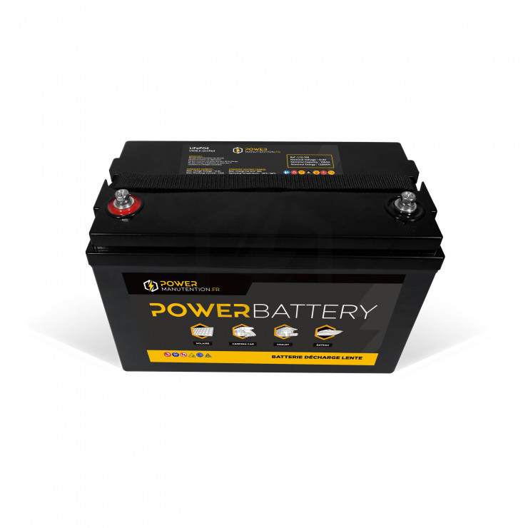 Batterie LITHIUM Fer Phosphate (LiFePO4) 12.8V 100ah Power Battery