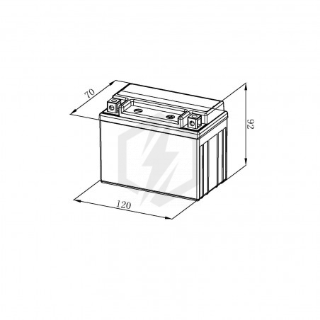 Batterie moto Bosch FA100 YB4L-B YTB4L 12V 4AH 55A