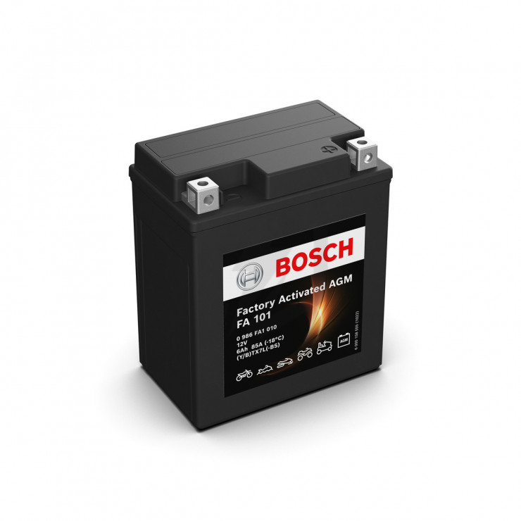 Batterie Moto YTX7L-BS AGM 12V 6Ah – Puissance De Démarrage 100A, Fabrication Européenne, Sans Entretien