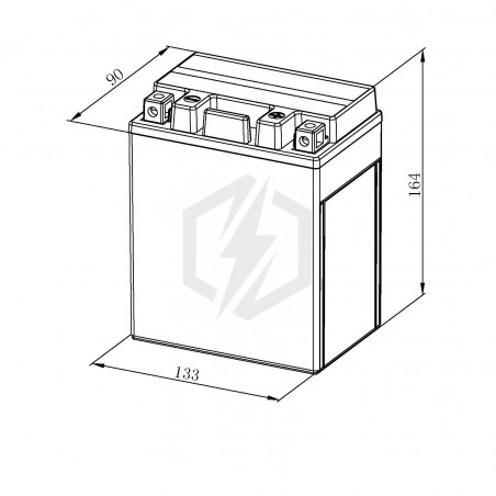 Batterie moto Bosch FA105 YTX14AHL-BS YB14L-A2 12V 12AH 210A YB14L-B2 12N14-3A