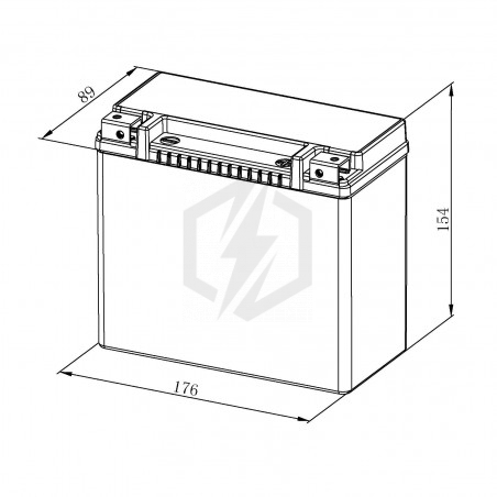 Batterie moto Bosch FA107 YTX20HL-BS YTX20L-BS 12V 18AH 310A