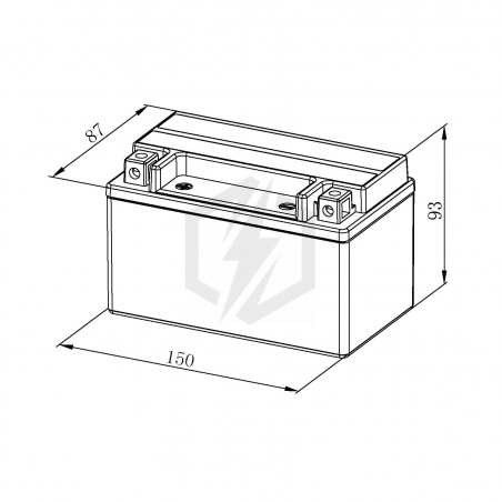 Batterie moto Bosch FA108 YTX7A-BS 12V 6AH 100A