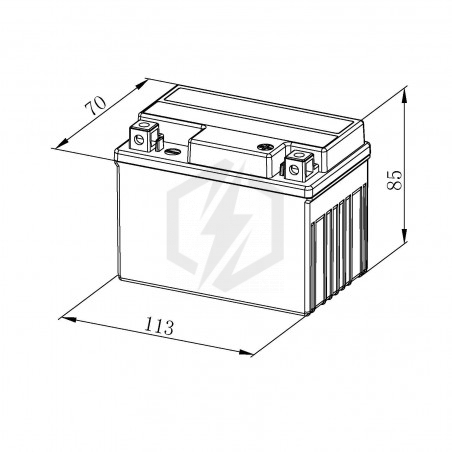 Batterie moto Bosch FA109 YTX4L-BS YT4L12V 3AH 50A