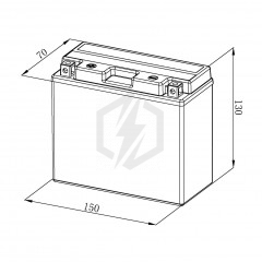 Batterie moto Bosch FA110 YT12B-BS 12V 10AH 165A