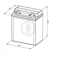 Batterie moto Bosch FA112 YB12AL-A2 YB12AL-A 12V 12AH 125A