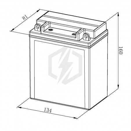 Batterie moto Bosch FA115 YB12A-A 12N124-4A-1 12V 12AH 125A