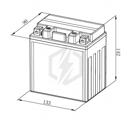 Batterie moto Bosch FA116 YB10L-A2 12N10-3A 12V 10AH 120A