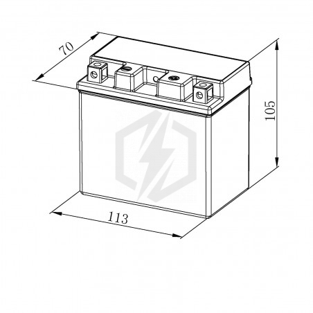 Batterie moto Bosch FA117 YTZ7S 12V 6AH 90A