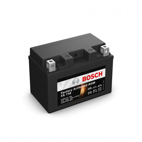 Batterie moto Bosch FA118 YT12A-BS 12V 10AH 145A