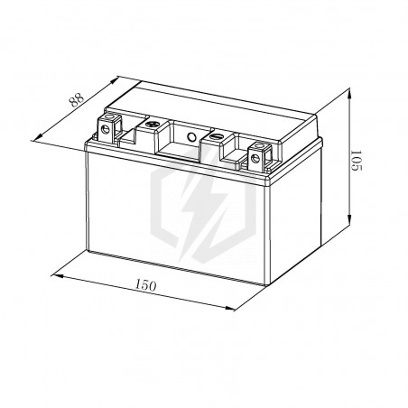 Batterie moto Bosch FA118 YT12A-BS 12V 10AH 145A