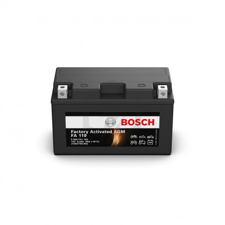 Batterie moto Bosch FA119 YT7B-BS 12V 6.5AH 90A