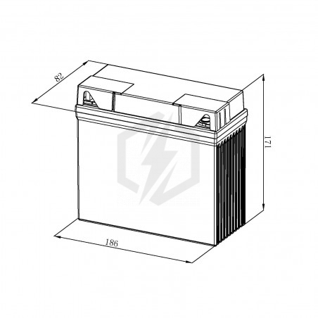 Batterie moto Bosch FA120 51913 51814 YT19BL 12V 18AH 250A