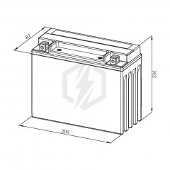 Batterie moto Bosch FA123 YTX24HL-BS Y50-N18L-A 12V 21AH 330A