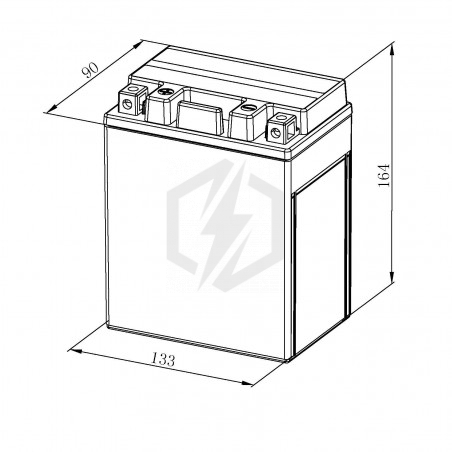 Batterie moto Bosch FA125 YTX14AH-BS YB14-A2 12V 12AH 210A