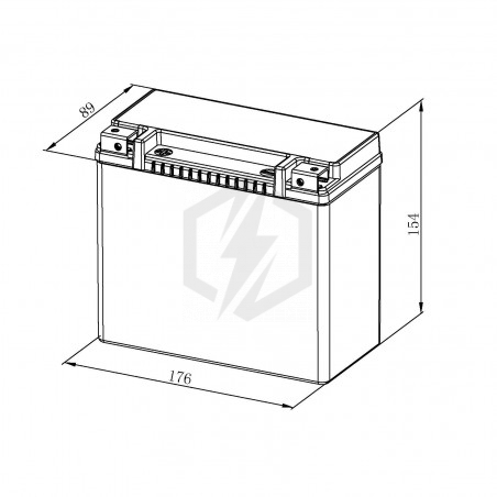 Batterie moto Bosch FA126 YTX20H-BS YTX20-BS 12V 18AH 310A