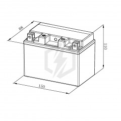 Batterie moto Bosch FA127 YTZ12S 12V 11AH 110A