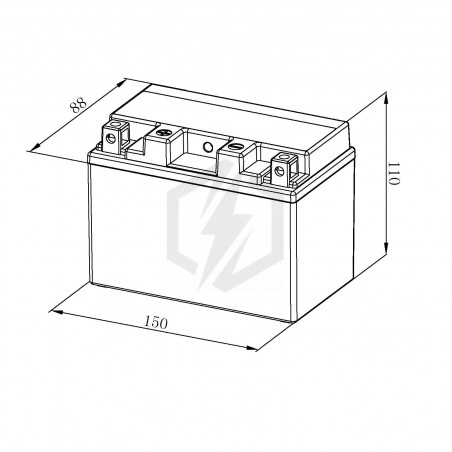 Batterie moto Bosch FA127 YTZ12S 12V 11AH 110A