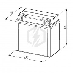 Batterie moto Bosch FA133 YB7L-B, 12N7-3B 12V 8AH 110A