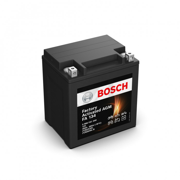 Batterie moto Bosch FA134 YIX30L-BS YB30L-B 12V 30AH 385A