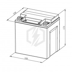 Batterie moto Bosch FA134 YIX30L-BS YB30L-B 12V 30AH 385A