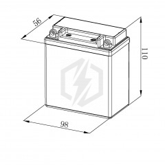 Batterie moto Bosch FA135 YB3L-A YB3L-B 12V 3AH 30A