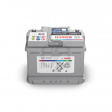 Batterie décharge lente Bosch AGM LA007 12v 60ah 0092LA0070