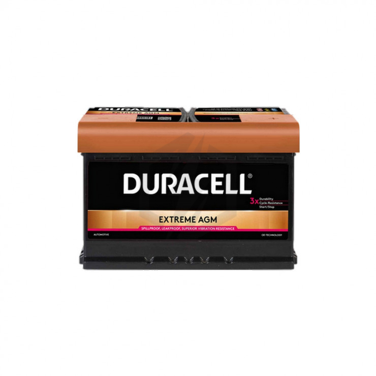 Batterie Duracell DE70 AGM 12v 70ah 720A L3D X3D