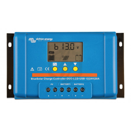 Contrôleur de charge BlueSolar PWM LCD/USB 12/24v 20A SCC010020050