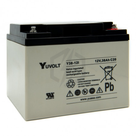 Batterie plomb étanche Y38-12 Yuasa Yuvolt Yucel 12v 38ah