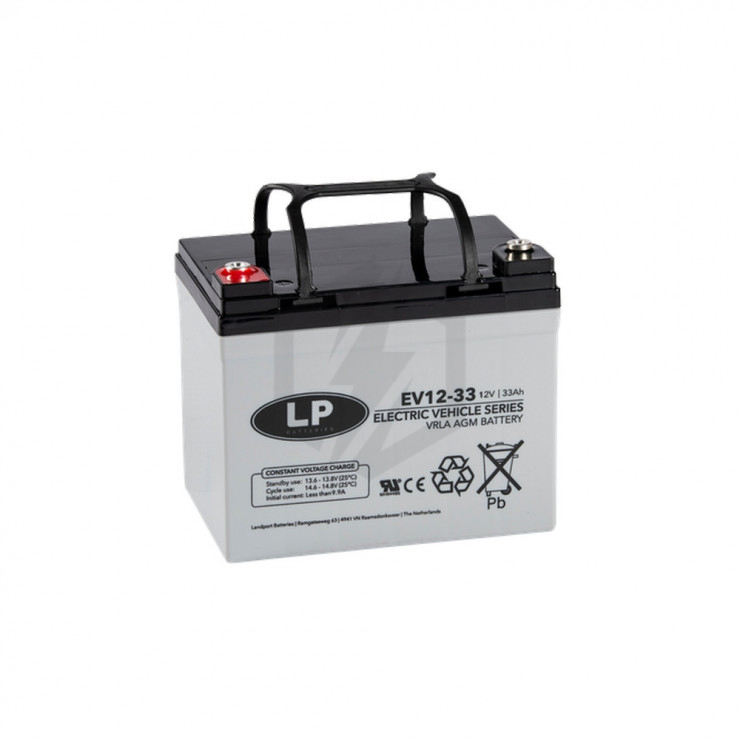 Batterie 12V 18Ah AGM VRLA Landport - Certifiée VdS, Pour Alarmes, UPS, Solaire, Scooters | Lot De 2 | LP12-18 F3/T3