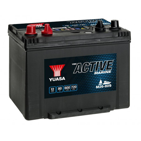 Batterie décharge lente Yuasa M26-80 Marine 12v 80ah