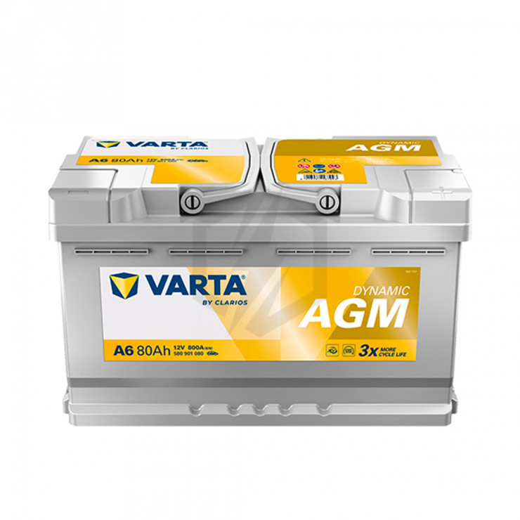 Batterie Varta START STOP AGM A6 12V 80ah 800A 580 901 080 L4D
