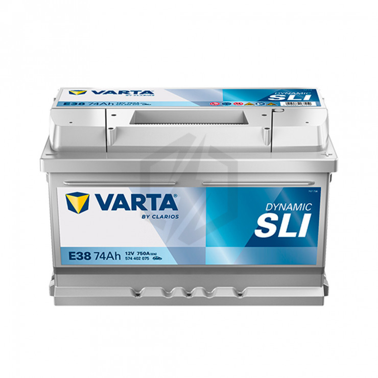 Batterie Varta Silver Dynamic E38 12v 74ah 750A 574 402 075 LB3D