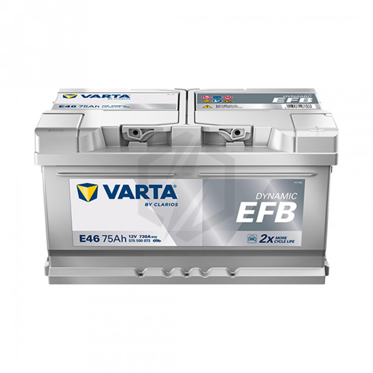 Batterie Varta Blue Dynamic EFB E46 12v 75ah 730A 575 500 073 LB4D