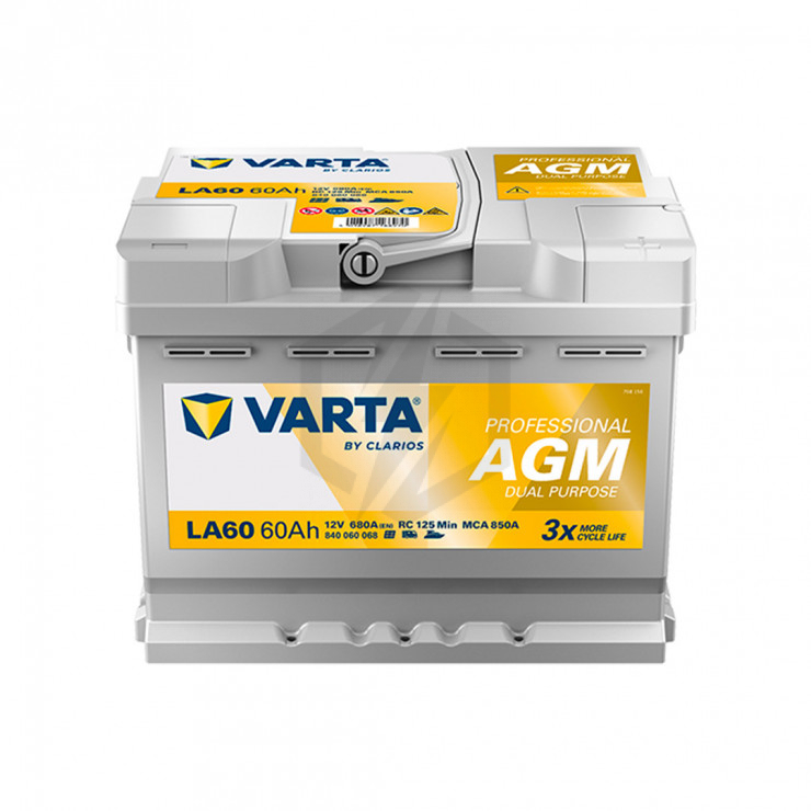 Batterie décharge lente AGM Varta LA60 12v 60ah