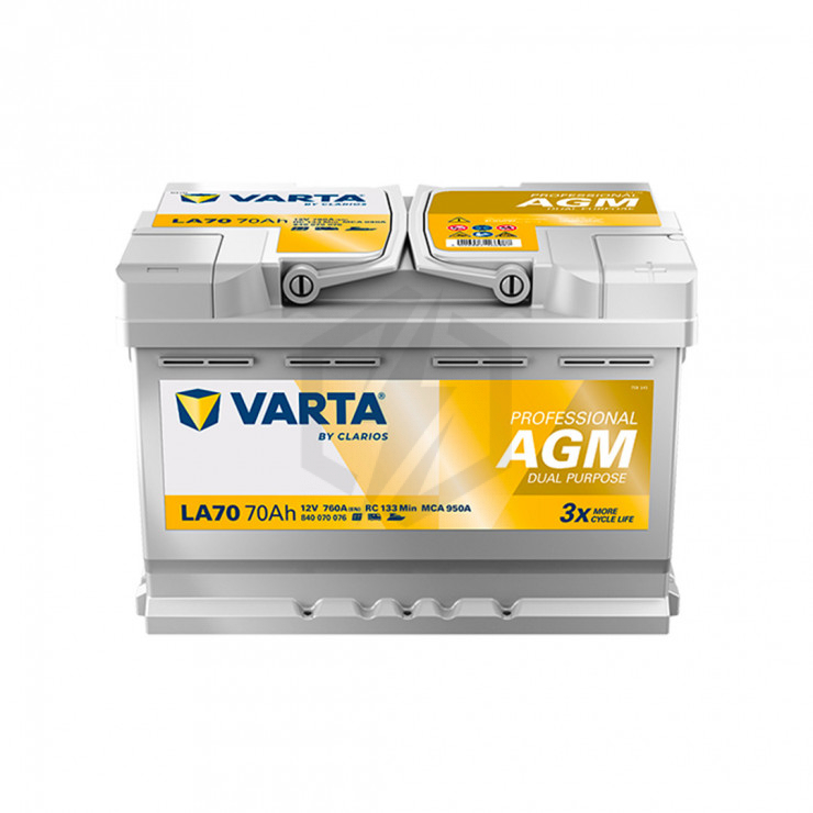 Batterie décharge lente AGM Varta LA70 12v 70ah