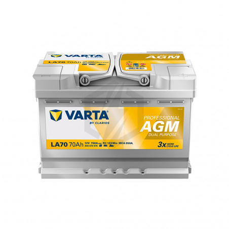 Batterie décharge lente AGM Varta LA70 12v 70ah
