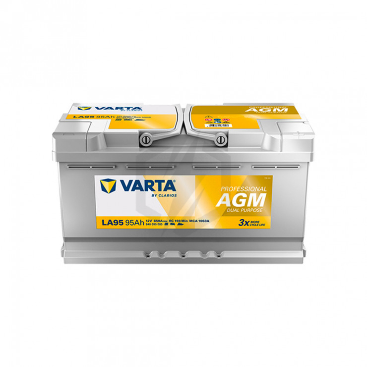 Batterie décharge lente AGM Varta LA95 12v 95ah X5D