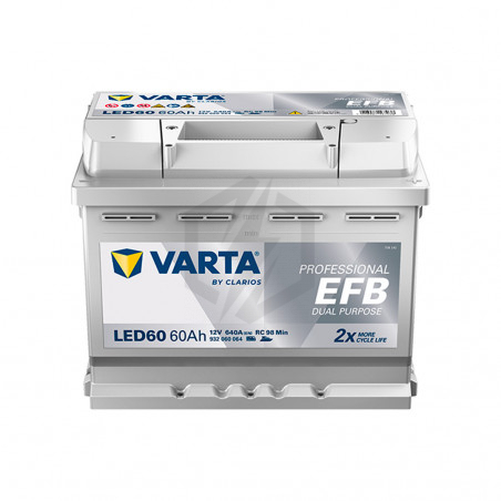 Batterie décharge lente VARTA LED60 12V 60AH 680 EFB  X2D