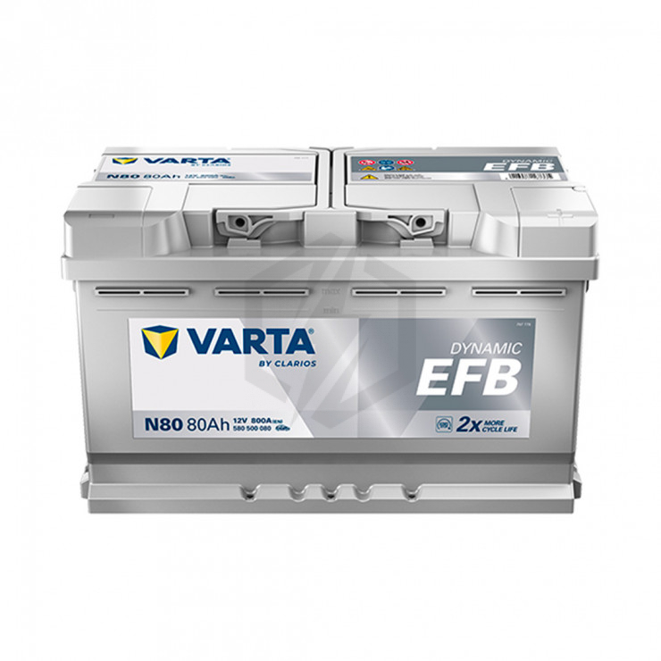 Batterie Varta Blue Dynamic EFB N80 12v 80ah 800A 580 500 080 L4D