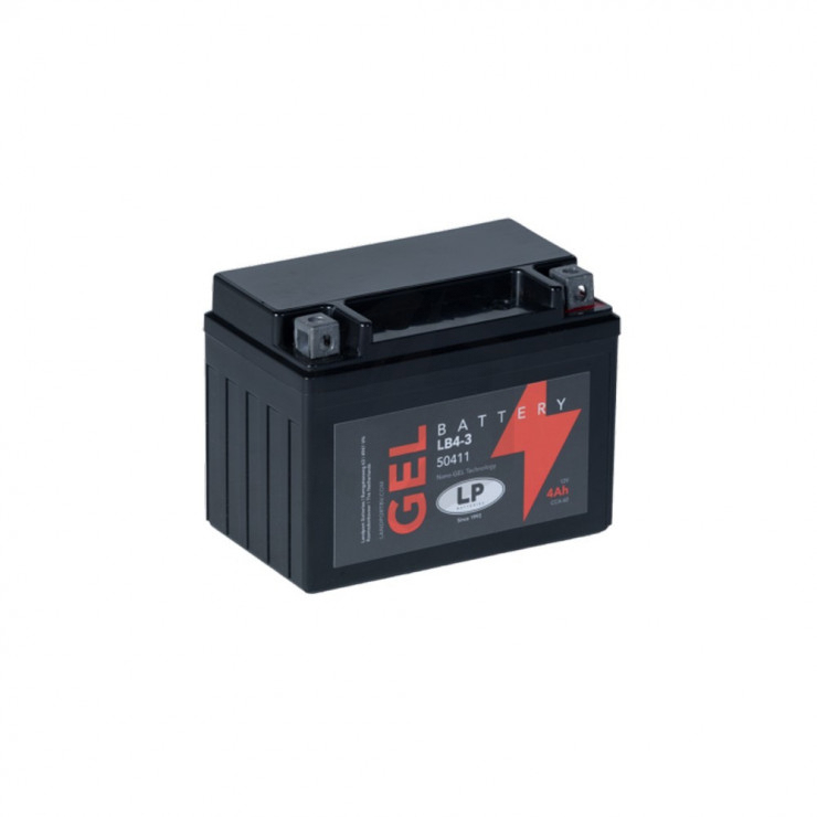 Batterie moto Landport  LP GEL GB4L-B YB4L-B 12v 4ah 40A