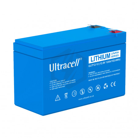 Batterie ULIT12-12 Ultracell lithium 12.8V 12ah