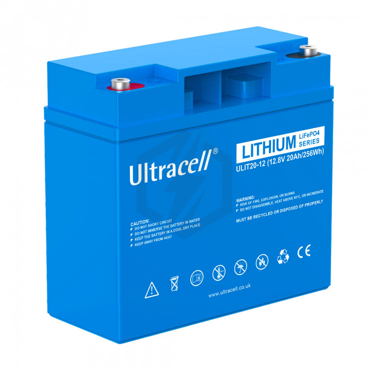 Batterie ULIT20-12 Ultracell lithium 12.8V 20ah