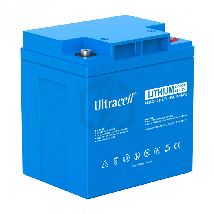 Batterie ULIT33-12 Ultracell lithium 12.8V 33ah
