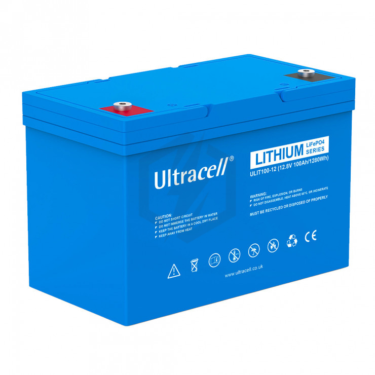 Batterie ULIT100-12 Ultracell lithium 12.8V 100ah