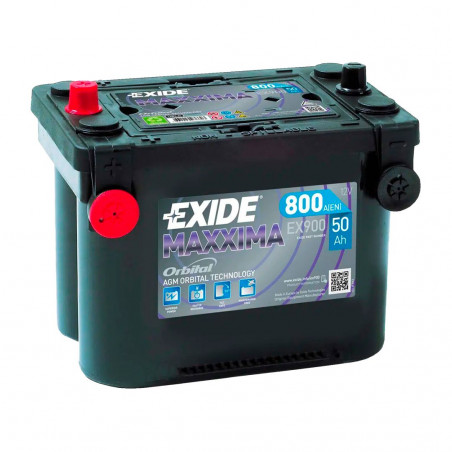 Batterie AGM EXIDE EX900 12V 50Ah 800A
