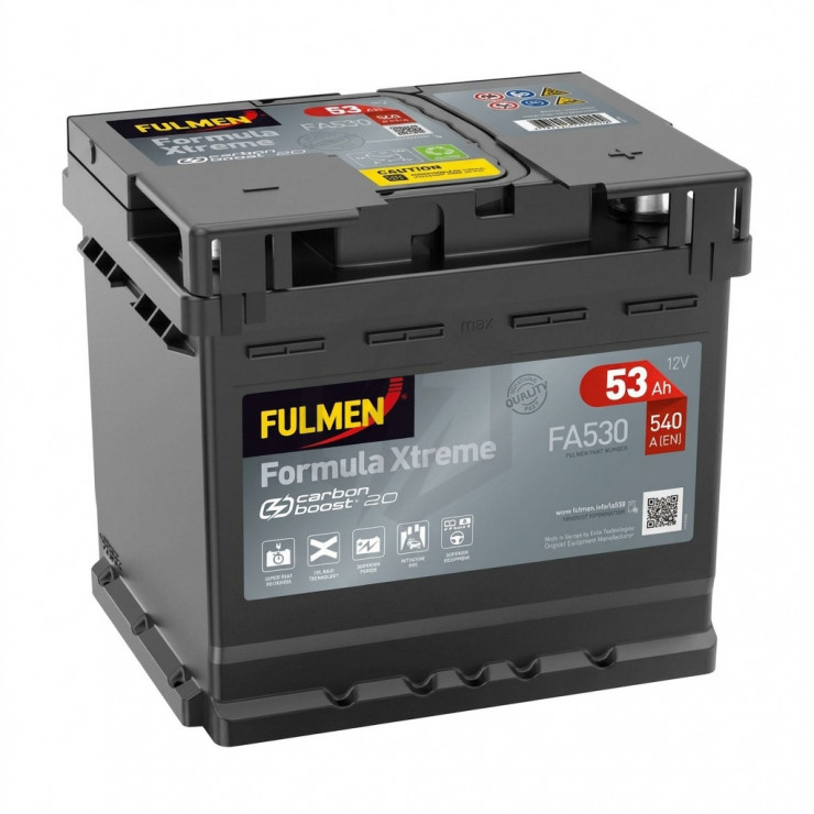 Batterie FULMEN Formula XTREME FA530 12v 53AH 540A L1D
