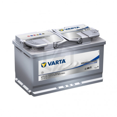 Batterie décharge lente AGM Varta LA80 12v 80ah