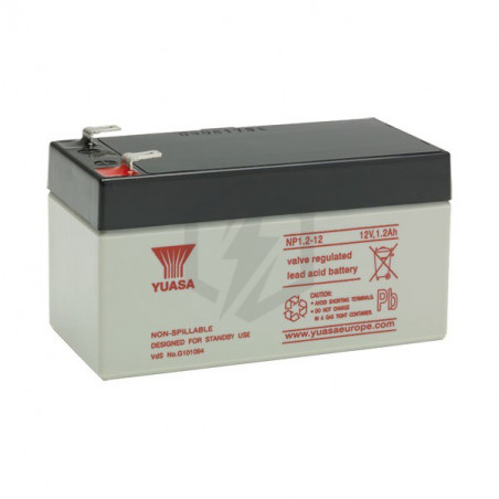 Batterie plomb étanche NP1.2-12 Yuasa 12V 1.2ah