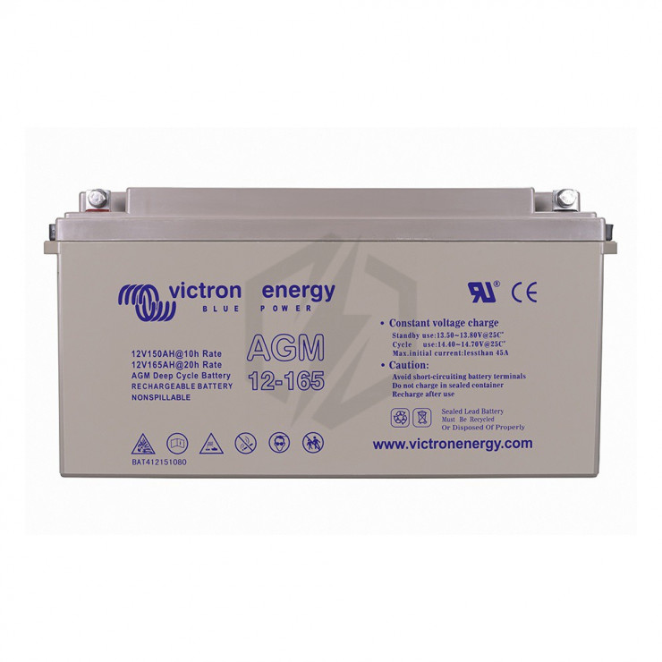 Batterie décharge lente Victron BAT412151084 AGM 12v 165ah